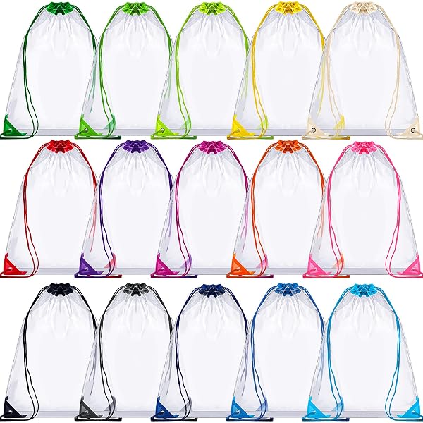 BagBase Transparenter Gymbag – Durchsichtige Sporttasche Mit Kordelzug, 11 Liter