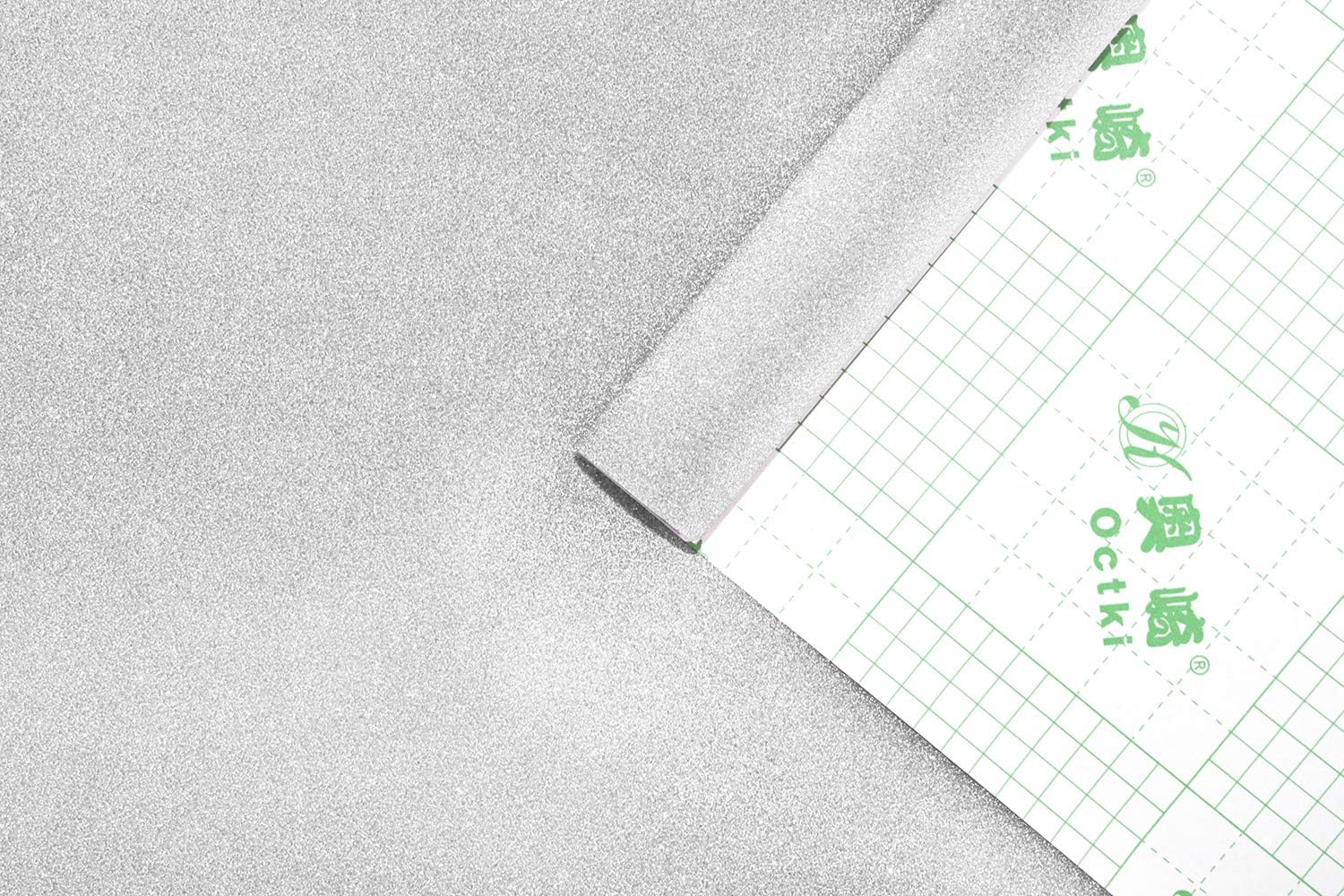 Amazon Haokhome 1 3m グリッター 壁紙 シール ビニール テクスチャード セルフ 接着 剥がせる壁紙 はがせる デザイン ウォールズ バスルーム ベッドルーム ホーム 装飾 用 グリッター 壁紙 45cm X 3m シルバー Diy 工具 ガーデン