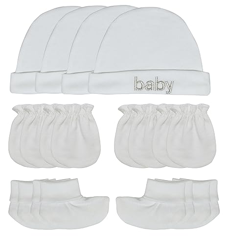 newborn boy hat and mittens