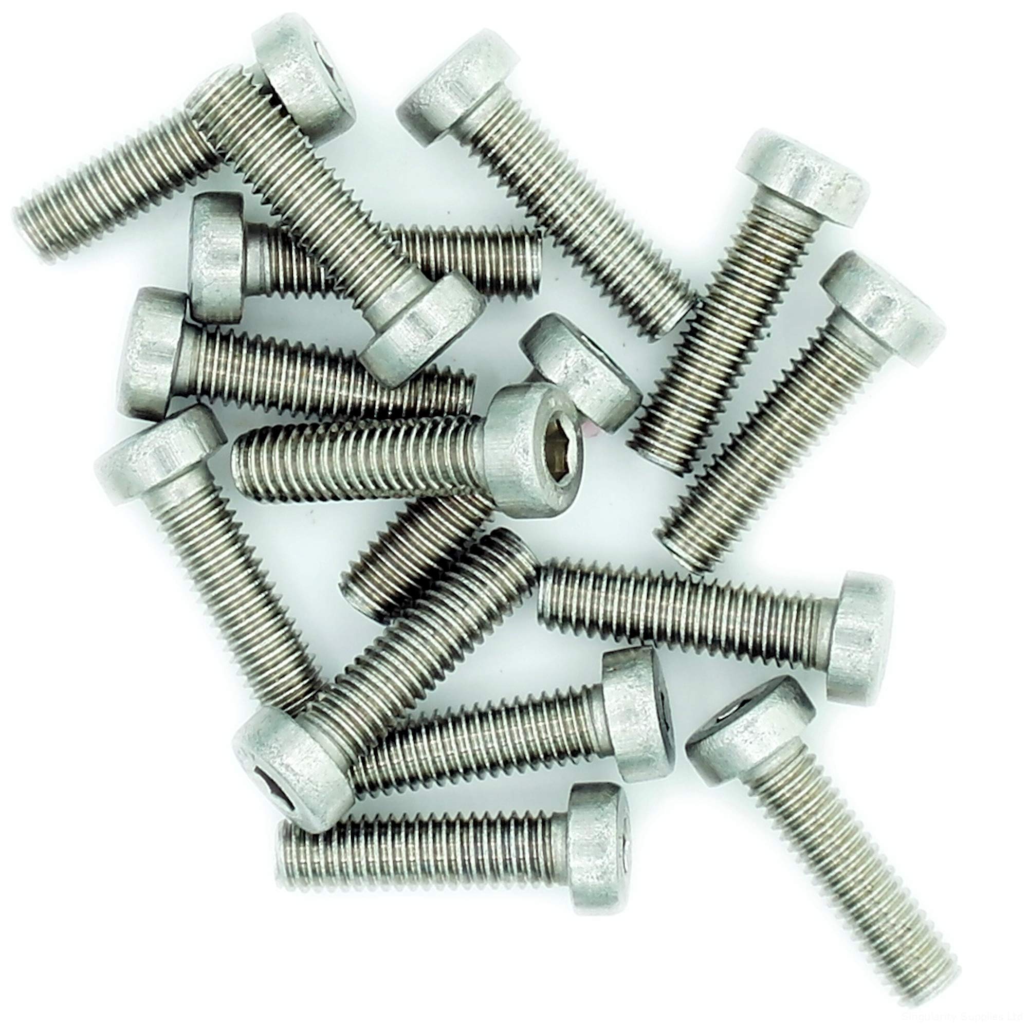 M4 (4mm x 18mm) Hex Socket Cap Screw (Bolt) (Low Head) - Stainless Steel (A2) (Pack of 20)