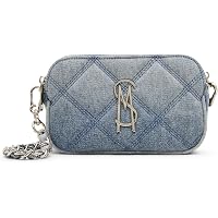 Steve Madden Daisy Quilted Crossbody, White