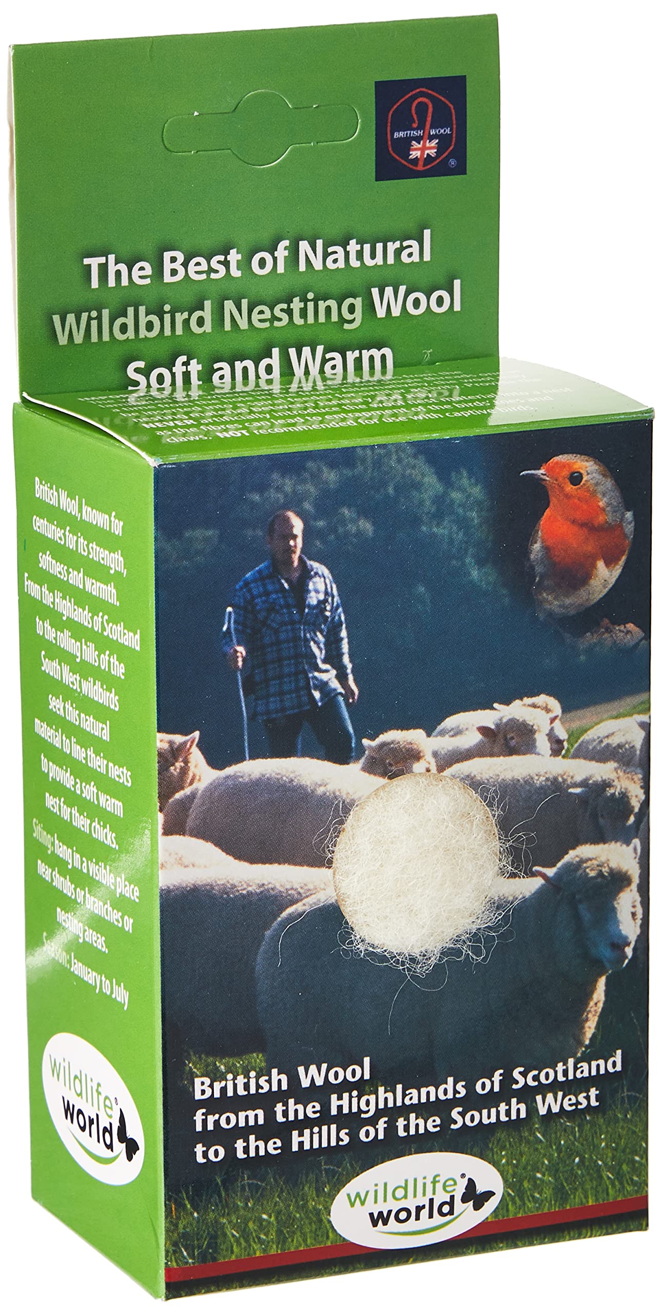 Wildlife World British Nesting Wool