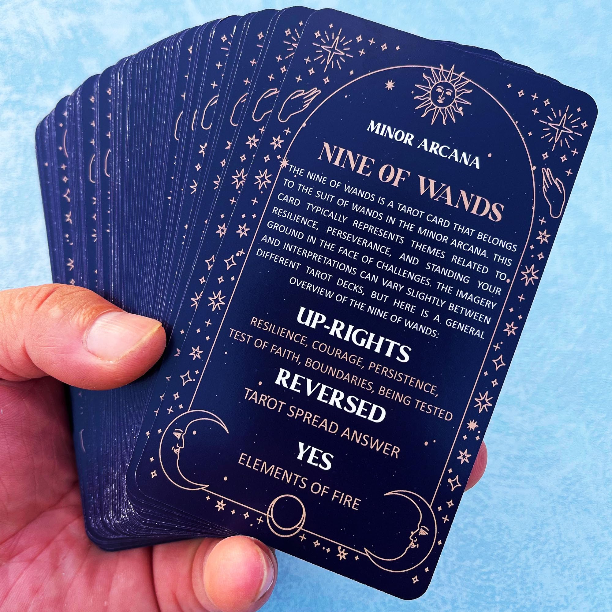 soulme Tarot Cards for Beginners, Tarot Cards with Meanings on Them, Learning Tarot Deck, Reading Divination Tool