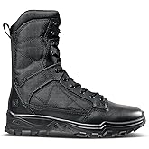 5.11 Tactical Men’s Fast-Tac 8″ Boot - Cushioned Tactical Duty Boot with Slip-Resistant Sole, Black, Style 12387