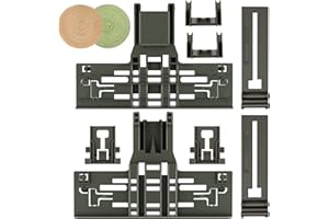 LUCKMAN Upgraded W10546503 Dishwasher Top Rack Adjuster Compatible with Kitchenaid Dishwasher Parts Upper Rack WPW10546503 Dishwasher Replacement Parts for Whirlpool Kenmore Dishwasher Rack-10pcs