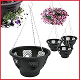 DIVCHI 12 Inch Indoor Outdoor Hanging Basket Set of 4 view 5