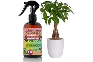 Gardenera Professional Money Tree Spray Fertilizer Mist for Home Gardening | 3-1-2 Gentle Blend Mist for Healthy Leaves & Growth | Essential Nutrients for Money Tree - 8oz