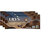 Keto Baking Chocolate Chips By Lily's Sweets | Stevia Sweetened, No Added Sugar, Low-Carb, Keto-Friendly | Fair Trade, Gluten