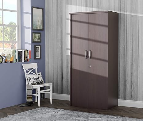 Stylespa Prudent 2 Door Wardrobe Bamboo Amazon In Home Kitchen