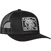 Lazy J Ranch Wear Black Elevation Mid Profile Trucker Hat - Adjustable Unisex Western Hat - Country Hats for Men and Women - Lazy J Ranch Hats