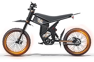 Bootime GT73/ GT73 Pro Electric Dirt Bike for Adults Teens - 3000W/ 2500W Motor 50/37 MPH High-Speed, 25" Fat Tires & Dual Removable Battery(60V/48V) | All-Terrain Off-Road eBike for Snow, Sand