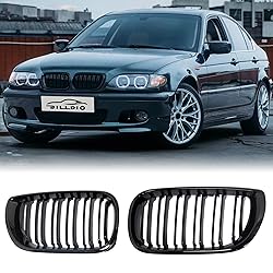 BILLDIO E46 Grill - Front Kidney Grill Double Slats