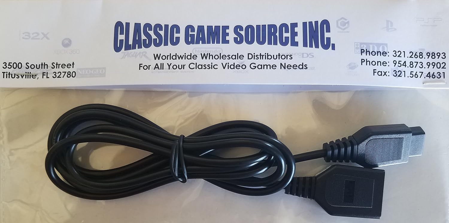 6FT Controller Extension Cable Cord Wire for Atari 2600
