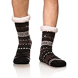 mens sherpa slipper socks