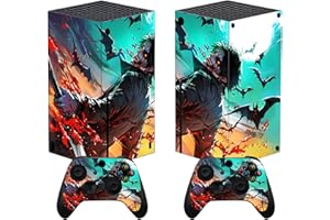 PlayVital Bats Zombie Custom Vinyl Skins for Xbox Series X, Wrap Decal Cover Stickers for Xbox Series X Console Controller