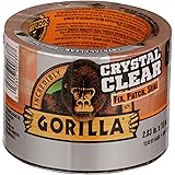 Gorilla Crystal Clear Duct Tape Tough & Wide, 2.83" x 15 yd (Pack of 1),101277