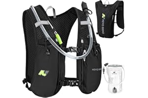 N NEVO RHINO Running Vest,Hydration Vest 5L with 1.5L Water Bladder,Lightweight Hydration Pack Water Backpack for Hiking Race
