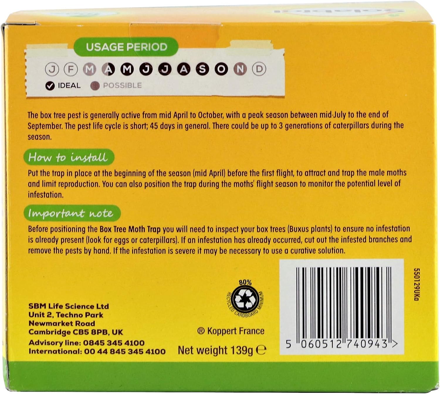 Solabiol Buxatrap Box Tree Moth Trap, Reusable Box, Tree Moth Biological Protection Trap - Image 5