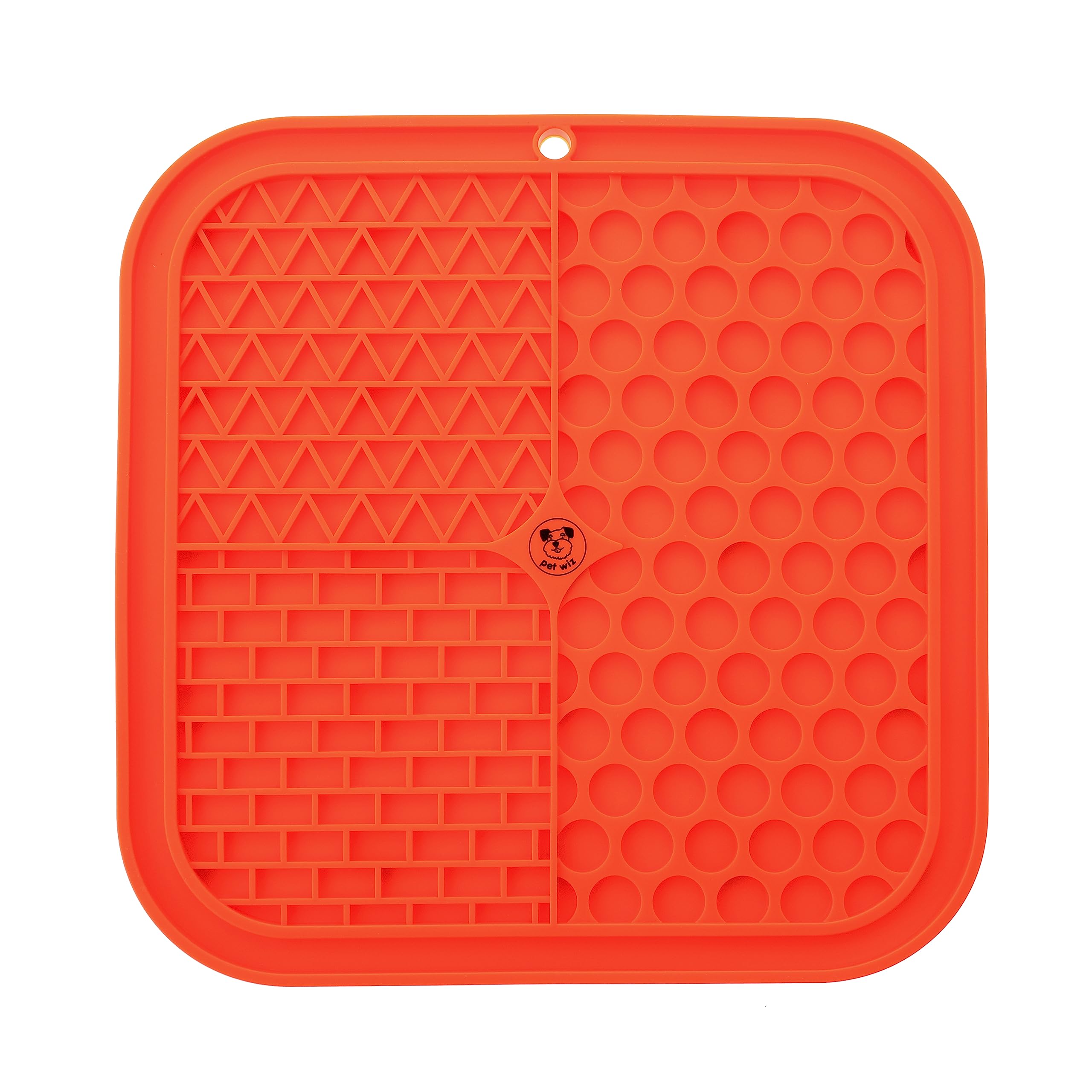 Silicone Licking Mat - Providing Mental Stimulation and Anxiety Relief (Orange)