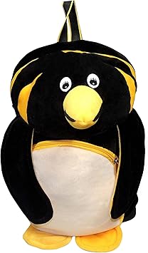 Arctic Penguin Alike Kindergarden Picnic Soft Fur Bag for Kids