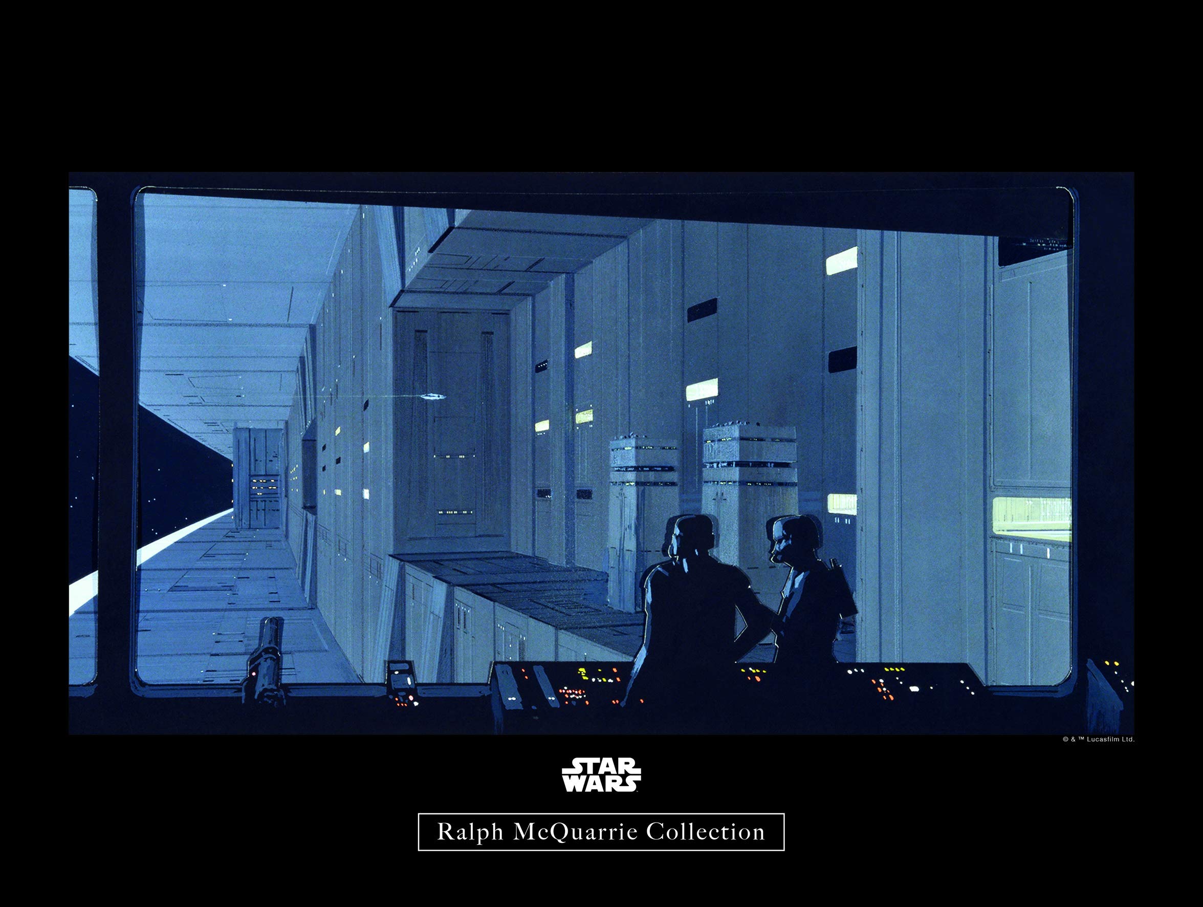 Komar Wall Picture Star Wars Classic RMQ Death Star Control Children's Room Decoration Art Print Without Frame WB132-40x30 Size 40 x 30 cm (Width x Height) — image 1