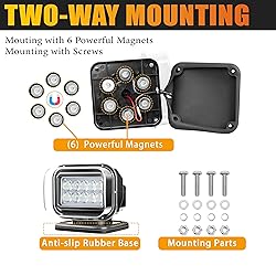 Remote Control Marine LED Search Spot Light, 8 Inch