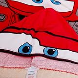 Disney Cars Hooded Towel 100% Cotton Kids Poncho Beach Bath Wrap view 5