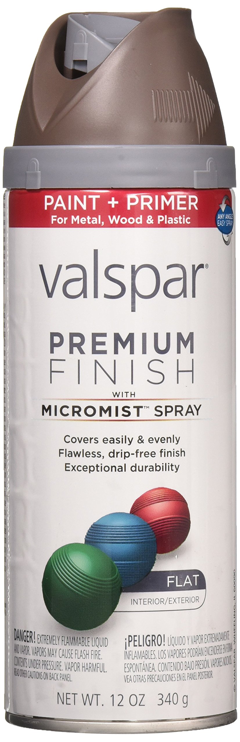 Valspar 41085046 SP Brand 12 oz Labrador Brown Flat Premium Enamel