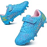Hanani Boys Girls Soccer Cleats for Kids Football Shoes High Top Training Youth Football Cleats Outdoor/Indoor Athletic Turf Shoes