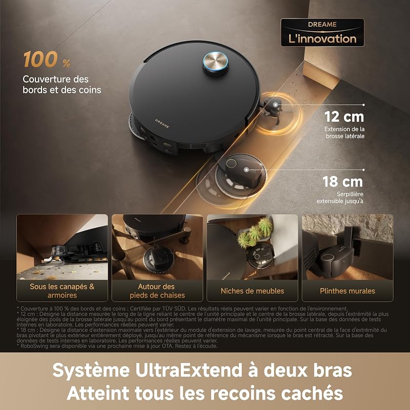 X60 Pro Ultra Complete Robot Aspirateur Laveur avec Bras UltraExtend