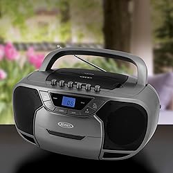JENSEN CD-590-GR CD-590 1-Watt Portable Stereo CD