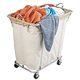 PLKOW Laundry Cart with Wheels 320L Large Rolling