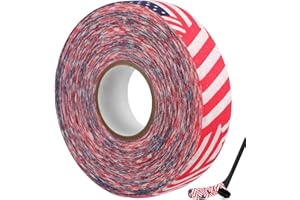 Garneck 1 Roll Hockey Tape American Flag Tape Hockey Stick Tape bat ice Hockey Pucks bat Grip Tape Exercise Stickers America Stickers Transparent Duct Tape Cotton Major Protective case