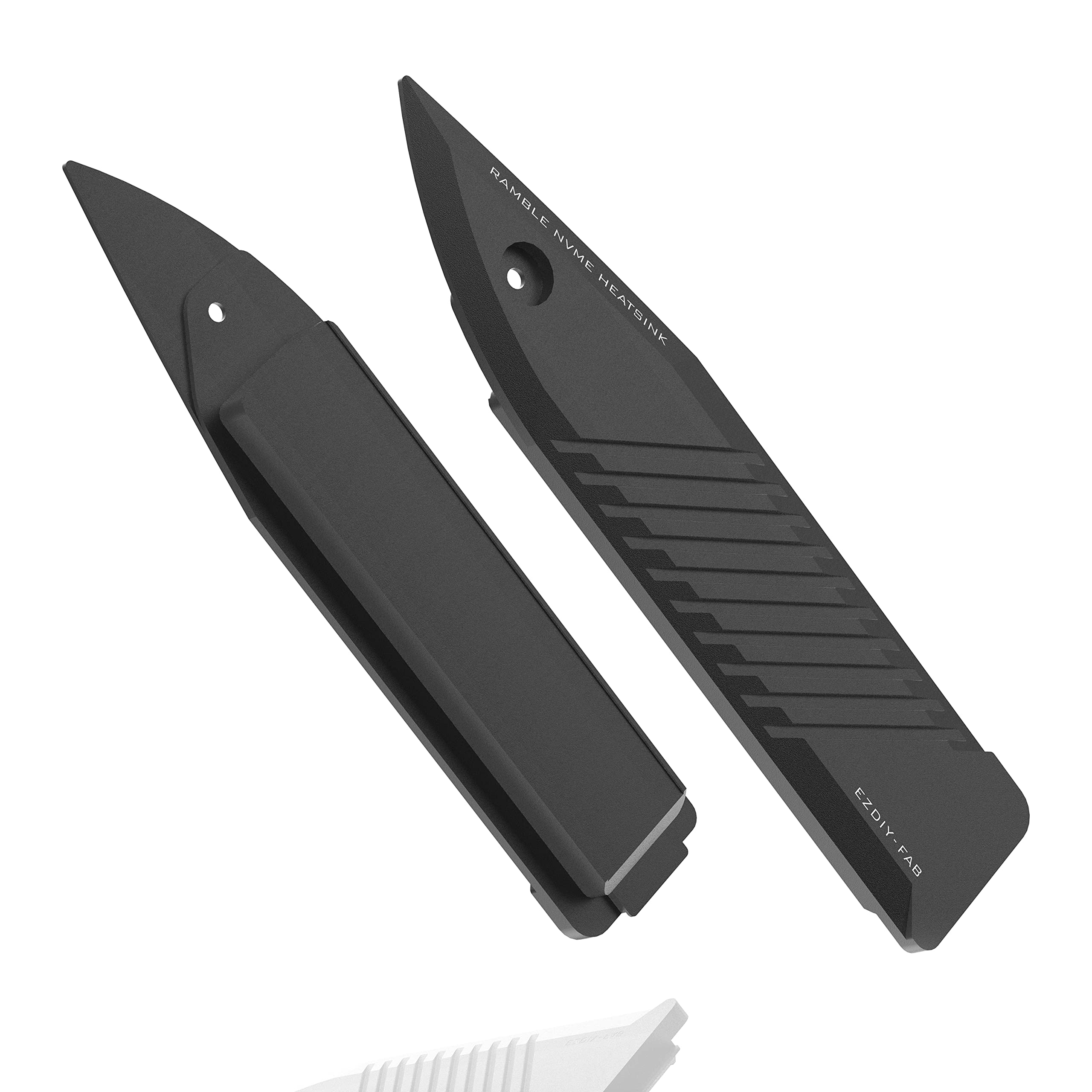 EZDIY-FAB PS5 M.2 NVMe SSD Heatsink Cover for Expansion Slot, Aluminum Fin Cooler for Playstation 5 SSD NVMe M.2 PCIe 4.0 Storage- Black