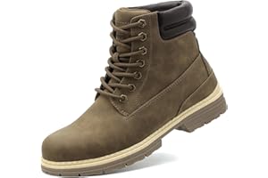 ANJOUFEMME Winter Hiking Boots Men Waterproof, Warm Work Trekking Shoes for Men