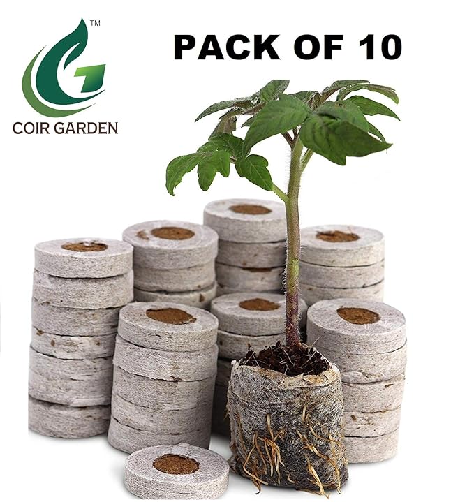 COIR GARDEN Netted Coco Coins Hydroponics Seed Germination kit