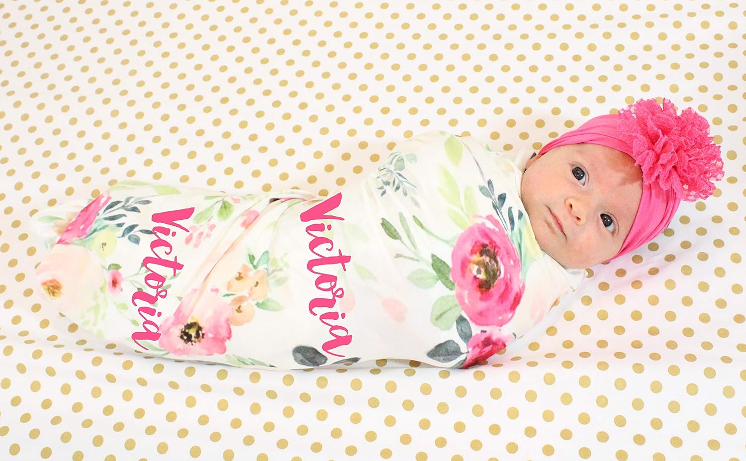 Baby Personalized Baby Blanket And Headband Set Personalized Swaddle Blanket Baby Girl Receiving Blanket Monogram Baby Blanket Baby Girl Blanket Nursery Bedding