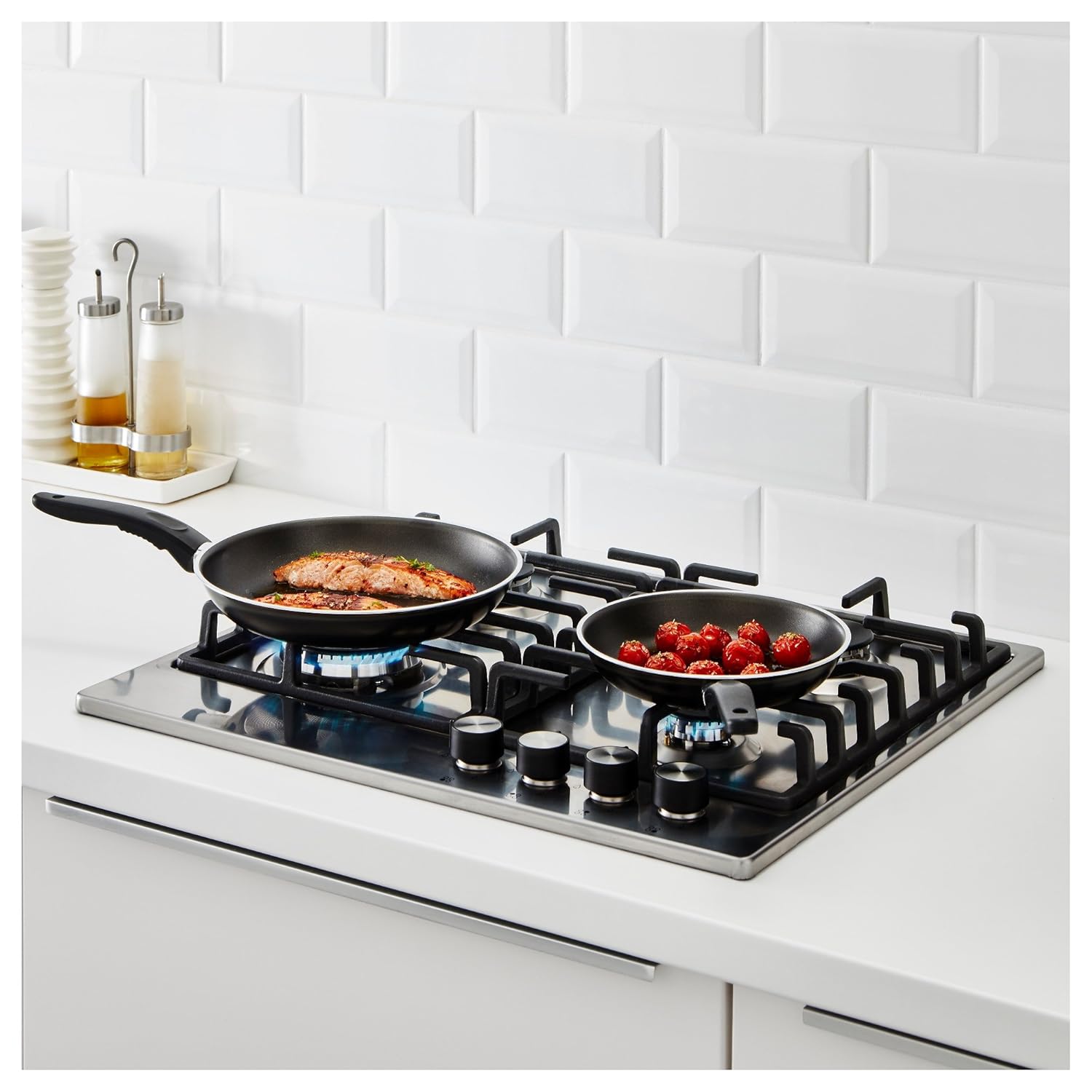 Black Lumtopia Radiance 401 393 21 Ikea Kavalkad Frying Pan Set Of