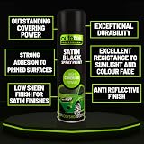 Autotek Professional High Covering Power Spray Paint Satin Black 500 ml view 3