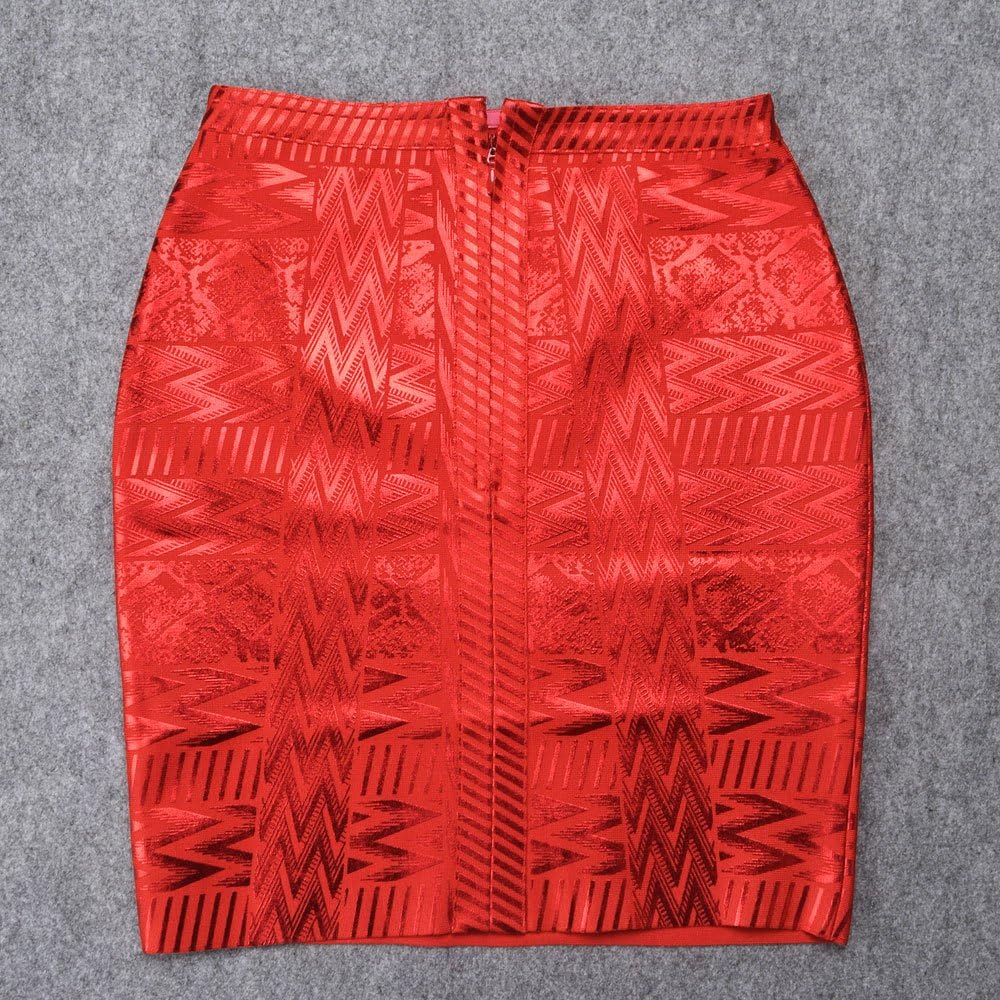HLBandage Leather Metallic High Waist Bandage Skirt at  Women’s Clothing store
