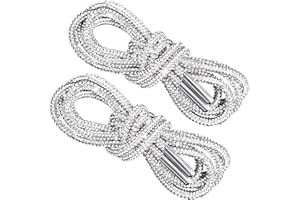 Mxxipp 2pcs Glitter Rhinestone Rope, Sparkly Crystal Shoe Laces, Bling Round Drawstring Cords for Hoodies Sweatpants Shorts