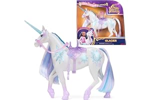 Unicorn Academy, Power of Friendship Glacier, Easter Gifts Idea, Dolls & Unicorn Toys for Girls, Includes Translucent Saddle 