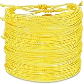 Landical 100 Pcs Yellow Bracelets Bulk Adjustable Yellow Wristbands for Women Motivational Inspirational Endometriosis Awareness Bracelets Gifts for Women Men Party Favors