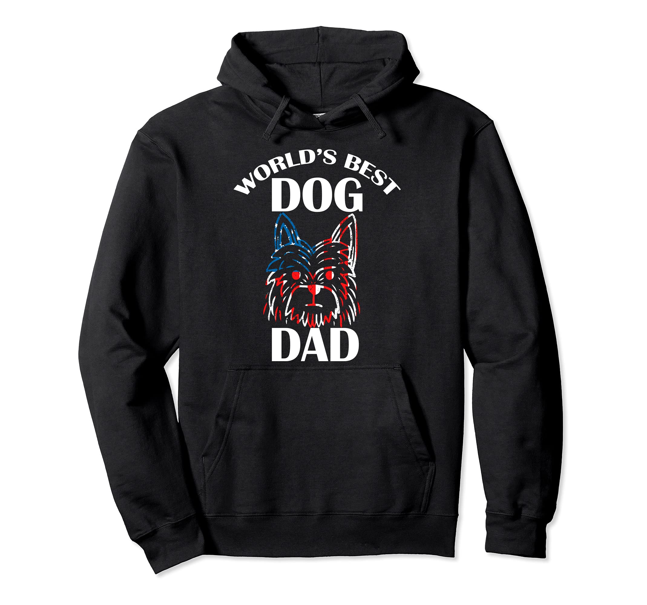Worlds Best Dog Dad Greatest Daddy Animal Pet Puppy Parent Pullover Hoodie