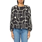 Velvet by Graham & Spencer Womens Bauhaus Print Desta Blouse