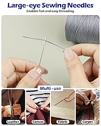 Leather Upholstery Sewing Waxed Thread: PLANTIONAL
