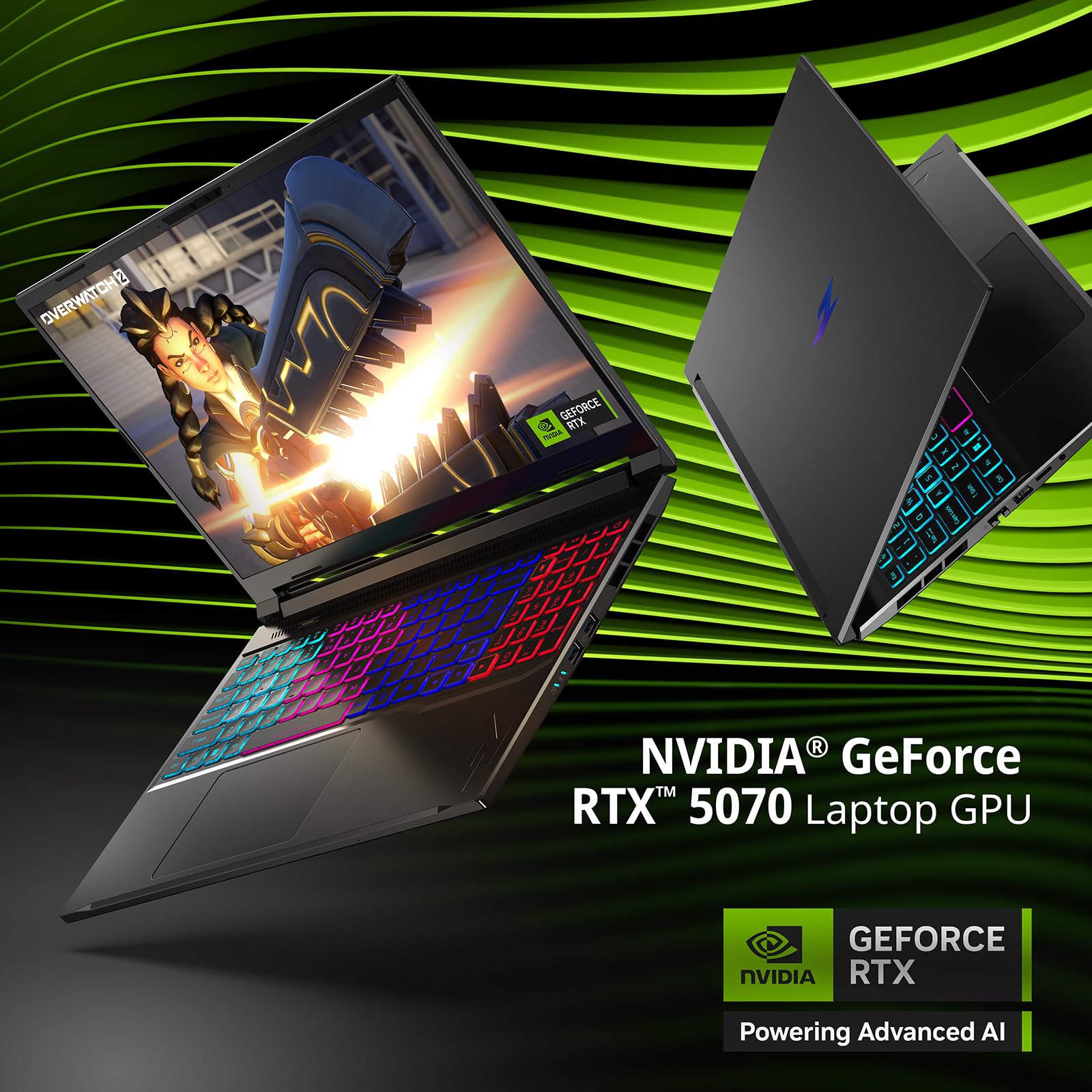 acer Nitro V 16S AI Laptop IA | Notebook Gaming | Nvidia GeForce RTX 5070 8GB | Ryzen AI 7 350 | RAM 16GB DDR5 | 1024GB SSD | 16" WQXGA IPS 180Hz Display | Copilot+ PC | Windows 11 | QWERTY 6