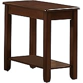 Lexicon Homelegance Carrier Chairside Table with Lower Shelf, Cherry