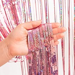 Rose Gold Tinsel Party Backdrop - GREATRIL Foil