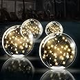 TIALLY Fairy Floating Pool Lights Solar Powered - 14" Inflatable Glow Balls for Pool, Solar Floating Lights for Pool, Floating Solar Pool Lights for Inground Pools, Pool Decorations Outdoor (4 Pack)
